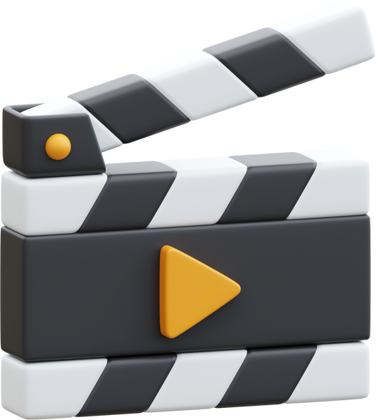Clapperboard 3D Icon