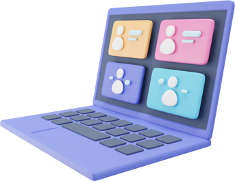 Online Study 3D Icon